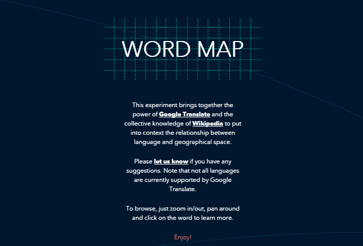 Busca palabras en todo el mundo con Word Map