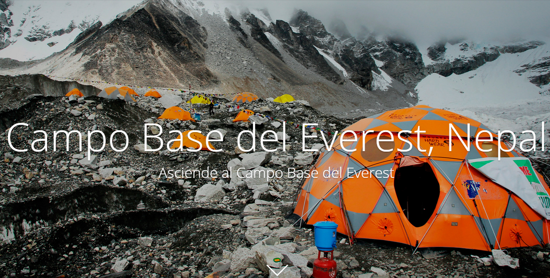 Asciende al Campo Base del Everest con Google Maps