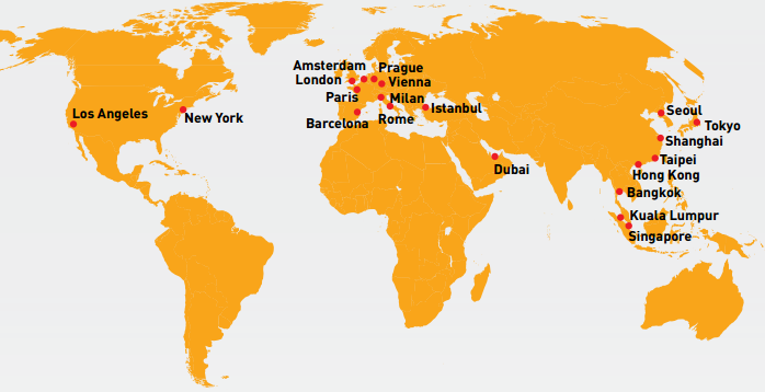 Infografía – Ranking global de ciudades más visitadas 2015